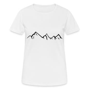 berges - T-shirt respirant Femme - blanc - Devant - AI Model Female 172 dark (172cm)