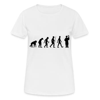 Student Evolution Studenten Abschluss - Frauen T-Shirt atmungsaktiv - Weiß - Vorne - AI Model Female 172 dark (172cm)