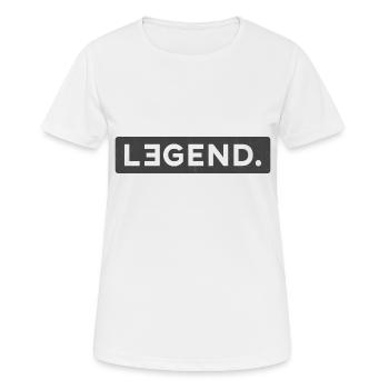 LEGEND & LEGACY - T-shirt respirant Femme - blanc - Devant - AI Model Female 172 dark (172cm)