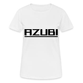 Azubi black - Frauen T-Shirt atmungsaktiv - Weiß - Vorne - AI Model Female 172 dark (172cm)