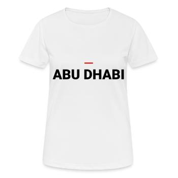 ABU DHABI - T-shirt respirant Femme - blanc - Devant - AI Model Female 172 dark (172cm)