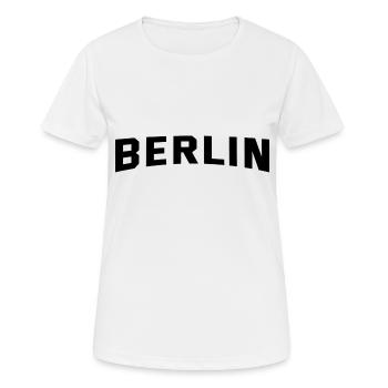 Berlin - Capitale - Allemagne - Allemagne - T-shirt respirant Femme - blanc - Devant - AI Model Female 172 dark (172cm)
