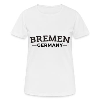 Bremen Germany Home Gift Idea - Women's Breathable T-Shirt - white - Front - AI Model Female 172 dark (172cm)