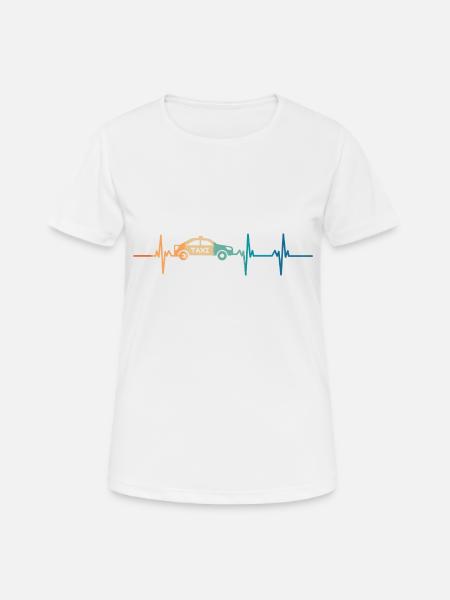 Taxi heartbeat - Women's Breathable T-Shirt - white