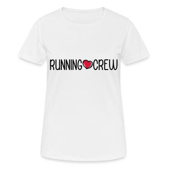 Équipe de course à pied - T-shirt respirant Femme - blanc - Devant - AI Model Female 172 dark (172cm)