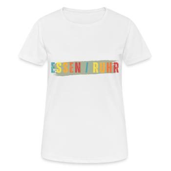 Essen Ruhr - Frauen T-Shirt atmungsaktiv - Weiß - Vorne - AI Model Female 172 dark (172cm)