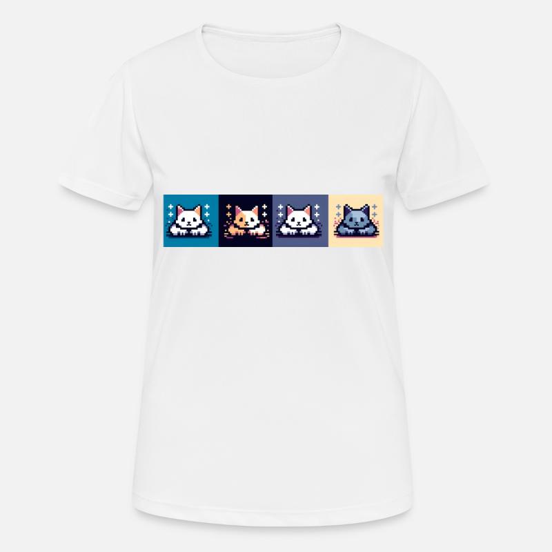 Cat attack - Women's Breathable T-Shirt - white