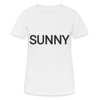Ensoleillé - T-shirt respirant Femme - blanc - Devant - AI Model Female 172 dark (172cm)