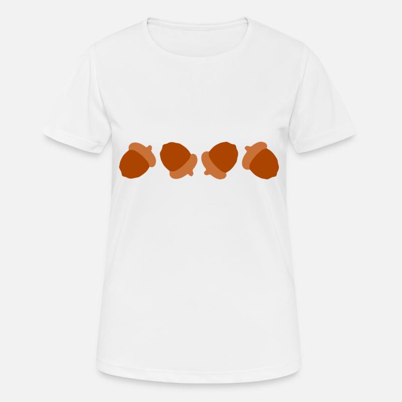 Acorns - Women's Breathable T-Shirt - white