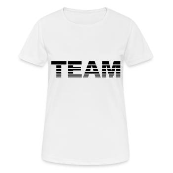 Team - T-shirt respirant Femme - blanc - Devant - AI Model Female 172 dark (172cm)