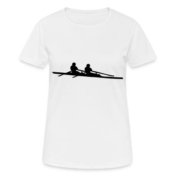 aviron double Double scull - T-shirt respirant Femme - blanc - Devant - AI Model Female 172 dark (172cm)