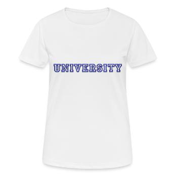 Université - T-shirt respirant Femme - blanc - Devant - AI Model Female 172 dark (172cm)