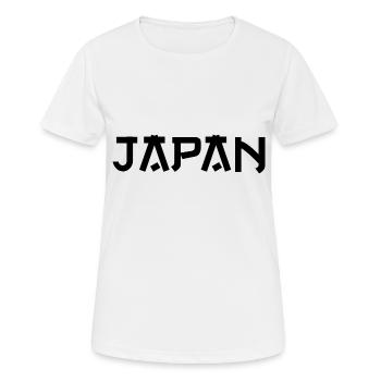 Japan - Frauen T-Shirt atmungsaktiv - Weiß - Vorne - AI Model Female 172 dark (172cm)