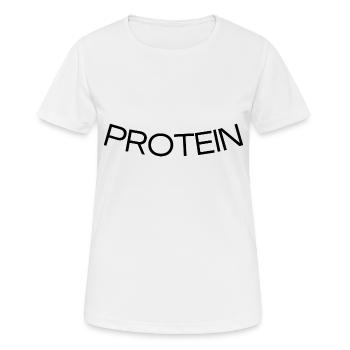 Protein Design - Frauen T-Shirt atmungsaktiv - Weiß - Vorne - AI Model Female 172 dark (172cm)