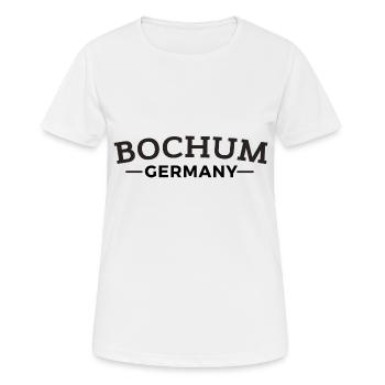 Bochum Germany Heimat Geschenkidee - Frauen T-Shirt atmungsaktiv - Weiß - Vorne - AI Model Female 172 dark (172cm)
