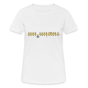 Bat birds - Frauen T-Shirt atmungsaktiv - Weiß - Vorne - AI Model Female 172 dark (172cm)