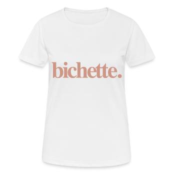 BICHETTE - T-shirt respirant Femme - blanc - Devant - AI Model Female 172 dark (172cm)