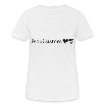 Freunde - Frauen T-Shirt atmungsaktiv - Weiß - Vorne - AI Model Female 172 dark (172cm)
