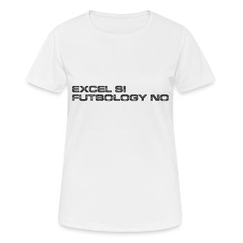 Excel si Futbology No - 1 - Women's Breathable T-Shirt - white - Front - AI Model Female 172 dark (172cm)