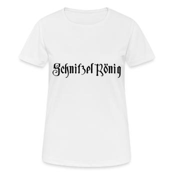 Schnitzel roi - T-shirt respirant Femme - blanc - Devant - AI Model Female 172 dark (172cm)
