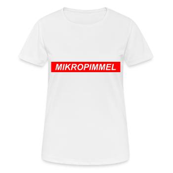 Mikro Pimmel Penis Schwanz Sex Geschenk Idee - Frauen T-Shirt atmungsaktiv - Weiß - Vorne - AI Model Female 172 dark (172cm)