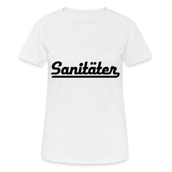 ambulanciers - T-shirt respirant Femme - blanc - Devant - AI Model Female 172 dark (172cm)