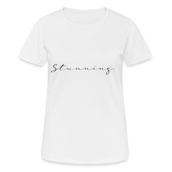 Stunning gift woman gift idea - Women's Breathable T-Shirt - white - Front - AI Model Female 172 dark (172cm)