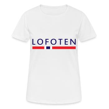 Lofoten Norden Geschenk Skandinavische Länder - Frauen T-Shirt atmungsaktiv - Weiß - Vorne - AI Model Female 172 dark (172cm)