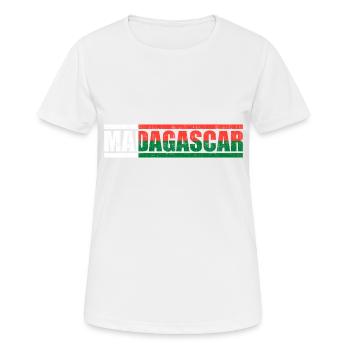 Madagaskar - Frauen T-Shirt atmungsaktiv - Weiß - Vorne - AI Model Female 172 dark (172cm)
