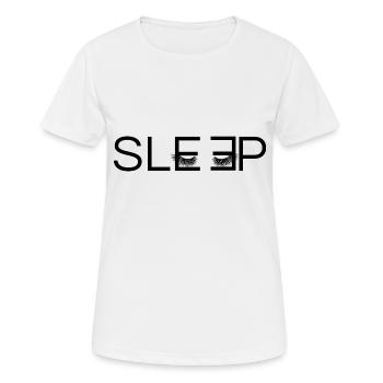 dormir original - T-shirt respirant Femme - blanc - Devant - AI Model Female 172 dark (172cm)