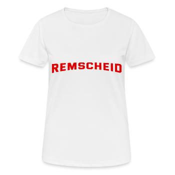 Remscheid Slogan - Deutschland - NRW - Frauen T-Shirt atmungsaktiv - Weiß - Vorne - AI Model Female 172 dark (172cm)