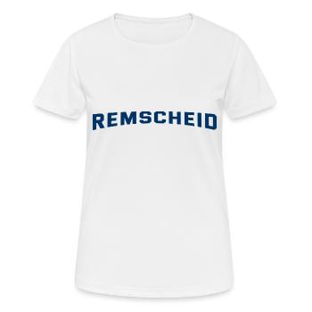 Remscheid Slogan - Deutschland - NRW - Frauen T-Shirt atmungsaktiv - Weiß - Vorne - AI Model Female 172 dark (172cm)