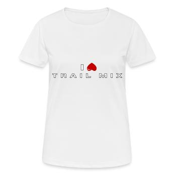 Je déteste Trail Mix - T-shirt respirant Femme - blanc - Devant - AI Model Female 172 dark (172cm)