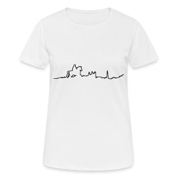 Lyon Horizon - T-shirt respirant Femme - blanc - Devant - AI Model Female 172 dark (172cm)