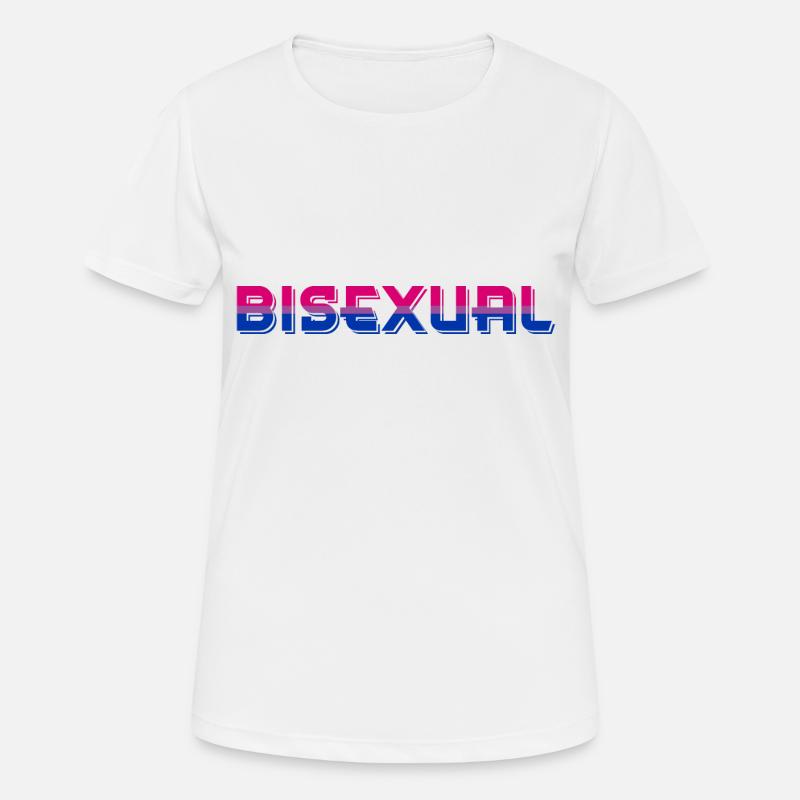 BISEXUAL | Flag | LGBT - Women's Breathable T-Shirt - white