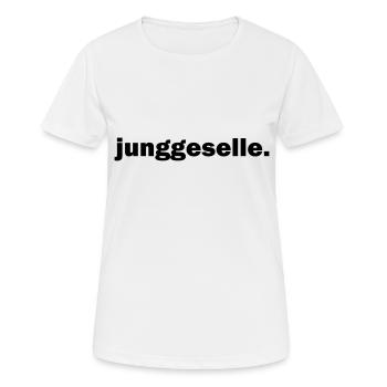 célibataire - T-shirt respirant Femme - blanc - Devant - AI Model Female 172 dark (172cm)