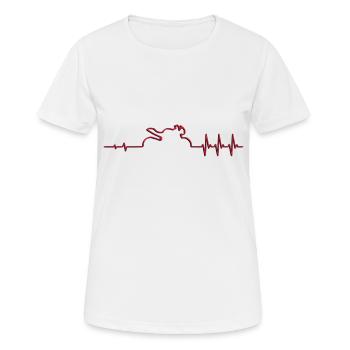 Puls street triple R schattiert - Frauen T-Shirt atmungsaktiv - Weiß - Vorne - AI Model Female 172 dark (172cm)