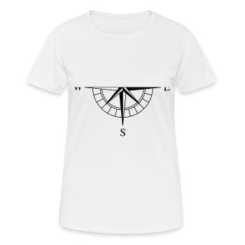 compass - Women's Breathable T-Shirt - white - Front - AI Model Female 172 dark (172cm)