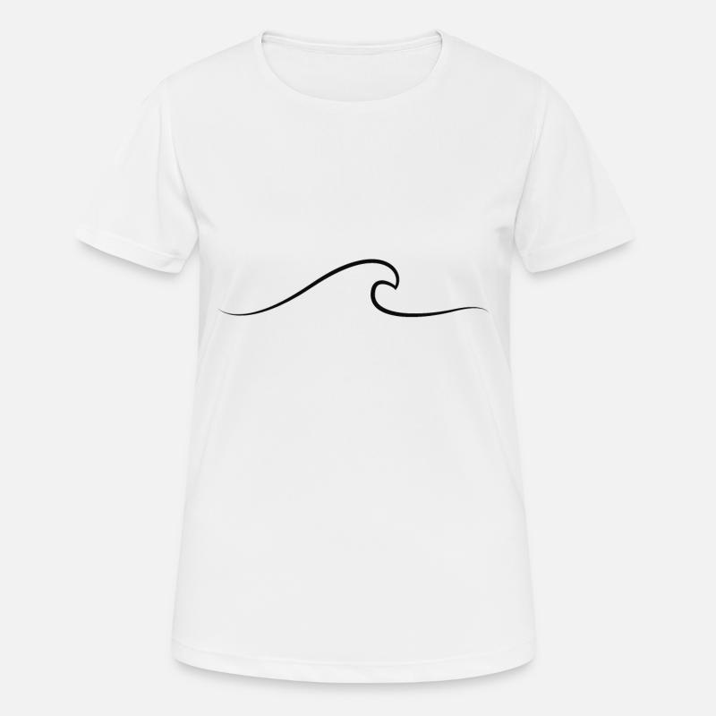 Wave - Women's Breathable T-Shirt - white