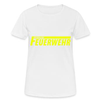 Freiwillige Feuerwehr - Frauen T-Shirt atmungsaktiv - Weiß - Vorne - AI Model Female 172 dark (172cm)