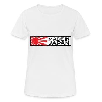Made in Japan JDM Tuning Auto Motorsport retro - Women's Breathable T-Shirt - white - Front - AI Model Female 172 dark (172cm)