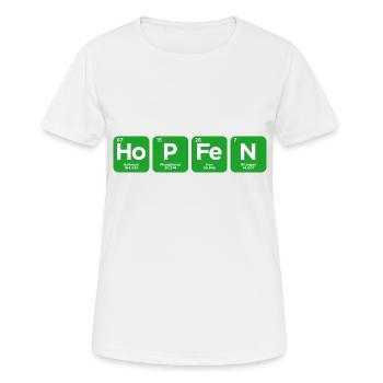 Hopfen Biertrinker - Frauen T-Shirt atmungsaktiv - Weiß - Vorne - AI Model Female 172 dark (172cm)