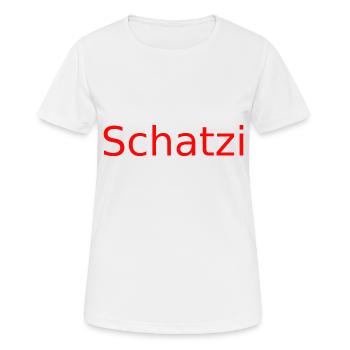 Schatzi ror - Frauen T-Shirt atmungsaktiv - Weiß - Vorne - AI Model Female 172 dark (172cm)