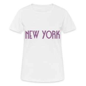 nyc 4550 - Women's Breathable T-Shirt - white - Front - AI Model Female 172 dark (172cm)