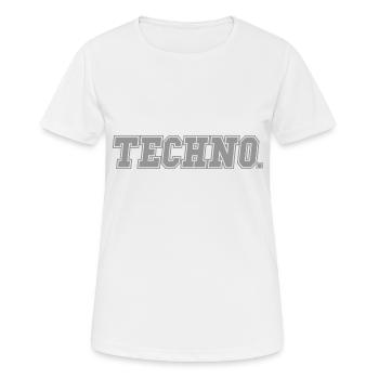 Techno Raver - Women's Breathable T-Shirt - white - Front - AI Model Female 172 dark (172cm)