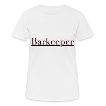 Barkeeper - Frauen T-Shirt atmungsaktiv - Weiß - Vorne - AI Model Female 172 dark (172cm)