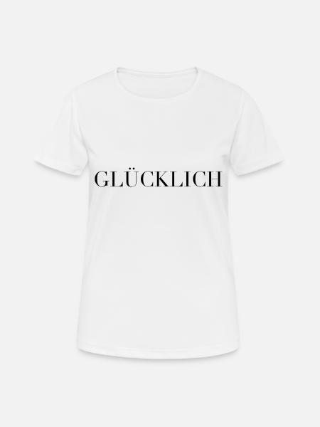 HAPPY - Women's Breathable T-Shirt - white