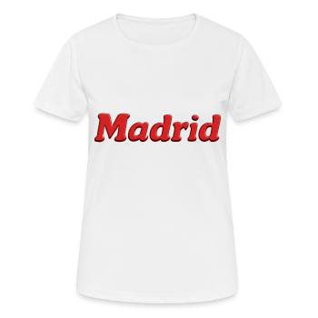 Madrid - T-shirt respirant Femme - blanc - Devant - AI Model Female 172 dark (172cm)