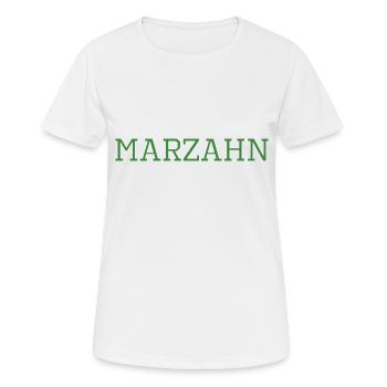 Marzahn Berlin Geschenk - Frauen T-Shirt atmungsaktiv - Weiß - Vorne - AI Model Female 172 dark (172cm)