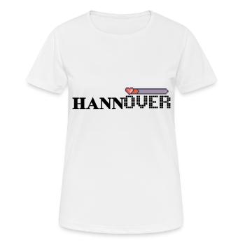 Jeux de Hanovre - T-shirt respirant Femme - blanc - Devant - AI Model Female 172 dark (172cm)
